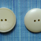 Retro nappi, luunvalkea, matta Ø 27mm, 18kpl. - pikkukuva 1