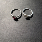 Pandora Timeless Elevated Heart 925 hopeasormukset 2 kpl - pikkukuva 1