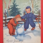 Vanha joulukortti kulk. 1943 - pikkukuva 1