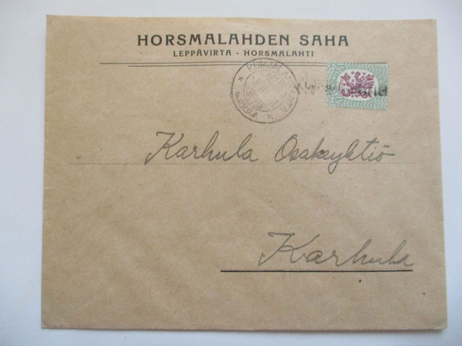 1923 Horsmalahden Saha liikekuori