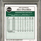2015 OPC Platinum Retro Rainbow Red Alex Ovechkin /15 PSA 8 - pikkukuva 4
