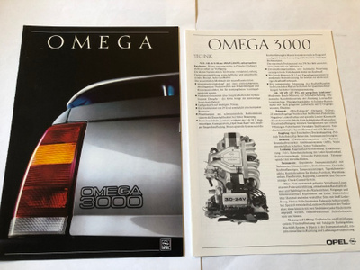 Opel Omega 3000 - 8/1988 - esite