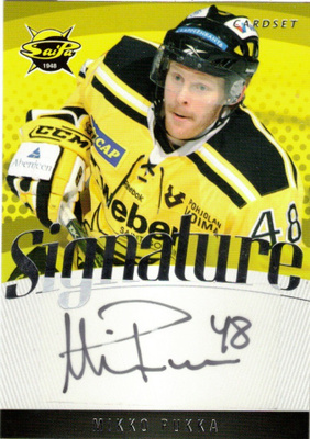 2011-12 Cardset MIKKO PUKKA SaiPa Signature nimmari