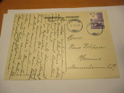 1951 Rovaniemi PR kortti