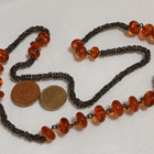 Vintage emaloitu meripihka kaulakoru Baltic Amber - pikkukuva 4