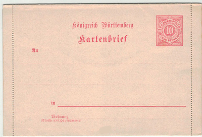 Württemberg Mi K1 +