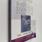 David M. Levine : Business statistics : a first course - pikkukuva 1