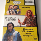 Rob Roy / Braveheart / Kingdom of Heaven (3-dvd) - pikkukuva 1