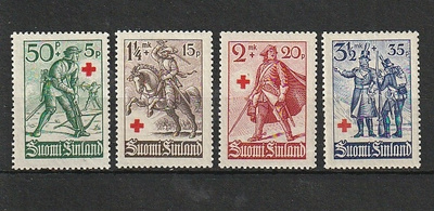 1940 Punaisen Ristin-sarja leimaamattomina**