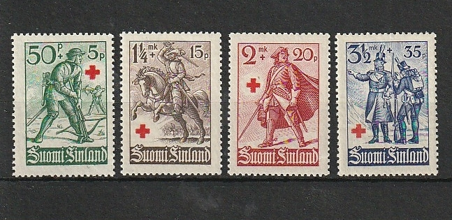 1940 Punaisen Ristin-sarja leimaamattomina**