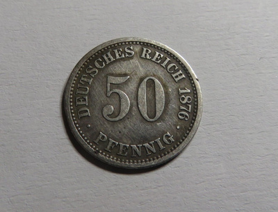 Saksa/Empire 50 pfennig 1876 A