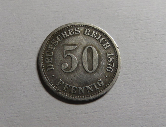 Saksa/Empire 50 pfennig 1876 A
