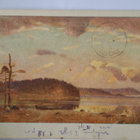 Jarl Falckin maalauksesta, järvimaisema ,kulk 1948 - pikkukuva 1