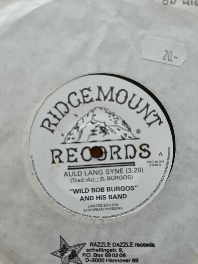 AUCTION - "WILD BOB BURGOS" AND HIS BAND 7"