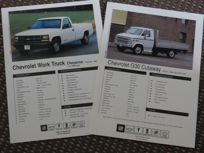 1991 Chevrolet G30 Pickup / Cheyenne Pickup esite