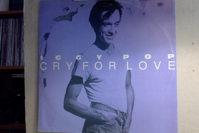 IGGY POP  ::  CRY FOR LOVE  ::  VINYYLI  MAXI 12"   1986  !!