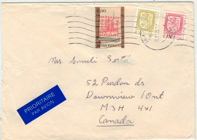 1985 kirje Kanadaan
