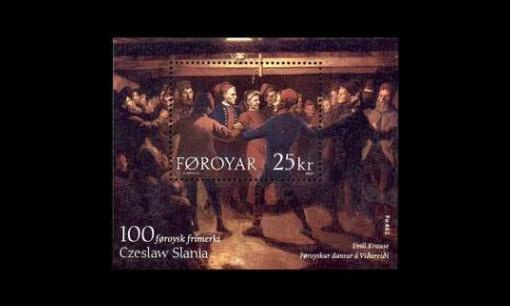 Fär-saaret 470BL15 ** Tanssi, Slanian 100. kaiverrus (2003)