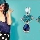 0364 .. Fashion Bohemian Style Crystal .. Korvakorut - pikkukuva 3
