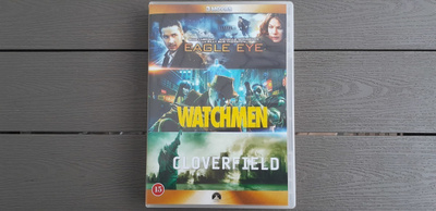 DVD: Eagle Eye + Watchmen + Cloverfield 3xDVD (2007-2009)
