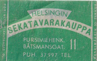 Helsinki,  Helsingin sekatavarakauppa ,   b492