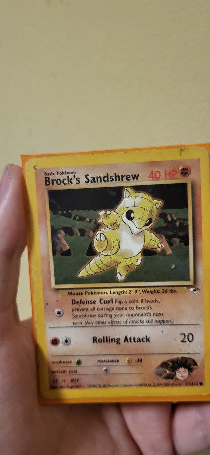 Brock's Sandshrew #71 Pokemon Gym Heroes