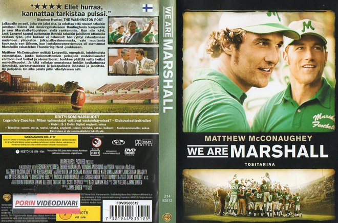 We Are Marshall	(10 114)	k	-FI-	DVD	suomik		matthew mc conau