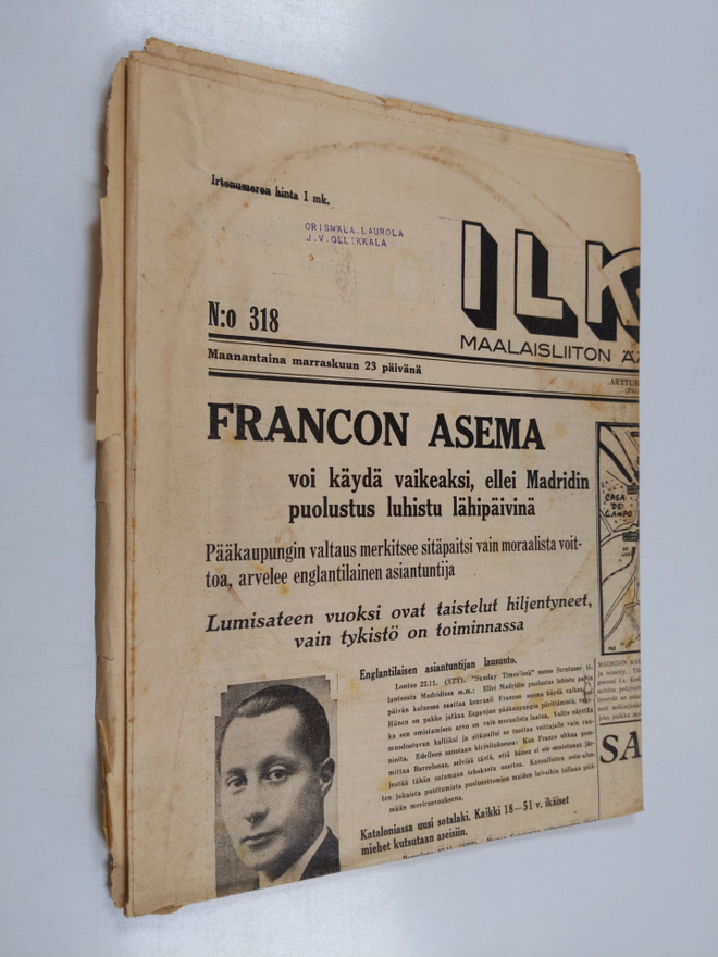 Ilkka N:o 318/1936 (23.11.1936)