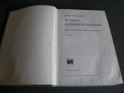 Joppe Karhunen Kotkia kuolinsyöksyissä KIRJASTON POISTO