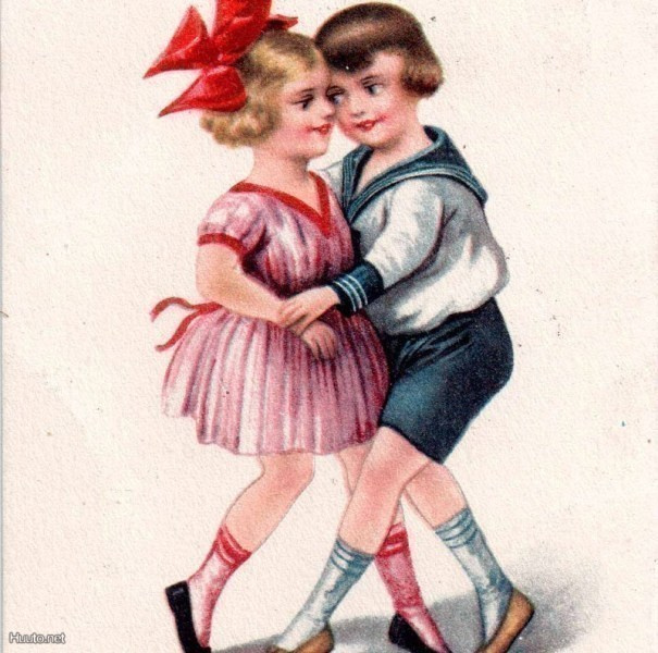 LAPSET / Boston - Tanssiva tyttö ja poika. 1920-l.