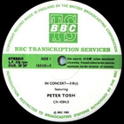 PETER TOSH in Concert 318; BBC Transcription services - pikkukuva 1