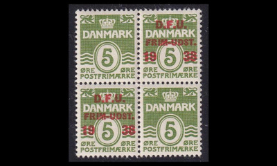 Tanska 243n ** postimerkin päivä neliö (1938)