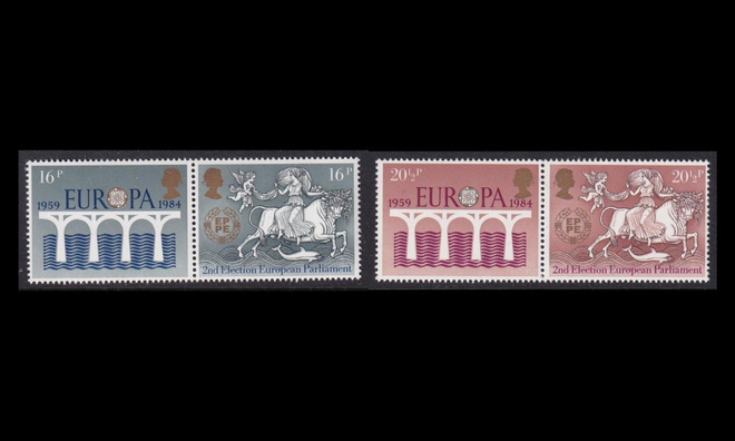 Iso-Britannia 988-91p1 ** Europa (1984)