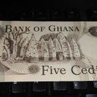 Ghana 5 Cedis 1977 P15 XF+ - pikkukuva 2