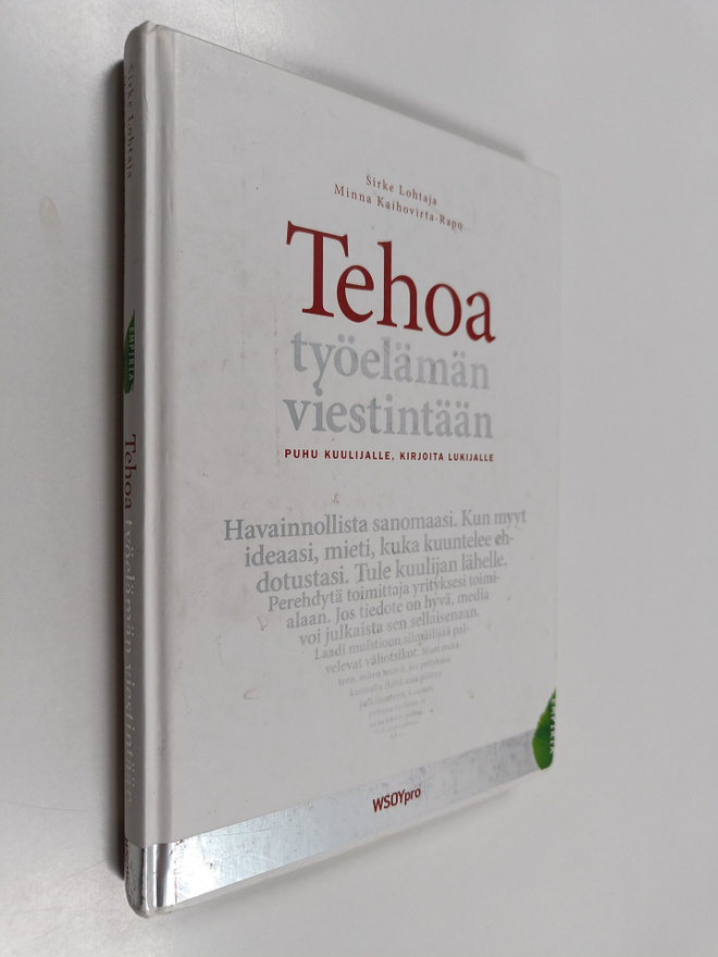 Sirke Lohtaja ym. : Tehoa työelämän viestintään