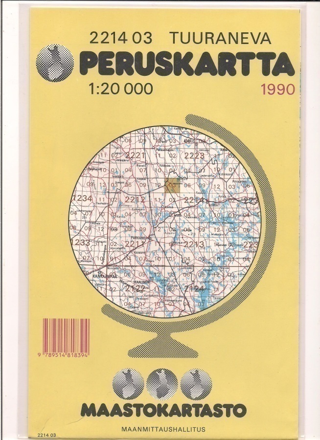 Peruskartta 1:20 000 Tuuraneva