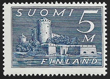 1930 M30 Olavinlinna 5 mk teräksensin ** LaPe 155 a LP Lm2