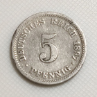 Saksa 5 Pfennig 1897D - pikkukuva 1