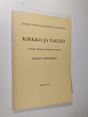 Kalevi Toiviainen : Kirkko ja valtio