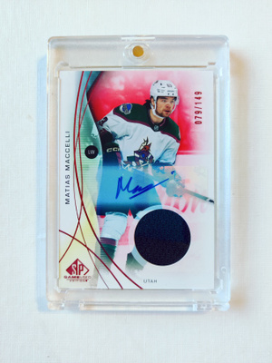 Matias Maccelli - 24-25 SP Game-Used Red Auto Jersey /149