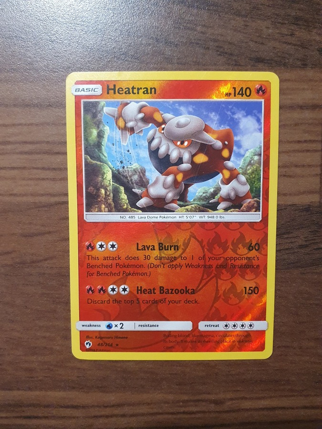 Pokemon Heatran 48/214 Reverse holo Rare