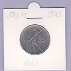 Italia 50 Lire v.1973 KM#95.1 - pikkukuva 1