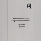 Sotahistoriallinen seura r.y. : jäsenluettelo 29.2.2000 - pikkukuva 1