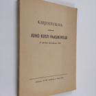 Kirjoituksia omistettu Juho Kusti Paasikivelle 27 päivänä... - pikkukuva 1