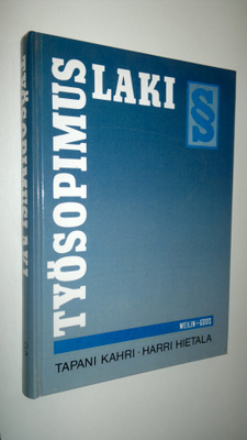 Tapani Kahri : Työsopimuslaki (signeerattu, numeroitu)
