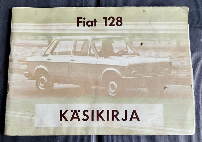 FIAT 128 KÄSIKIRJA  suomenkielinen 1977
