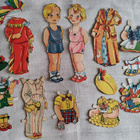 Paperinuket tyttö ja poika 1940-luku - pikkukuva 1