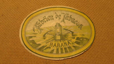 Fabrica de Tabacos - Habana - vintage tupakkaetiketti