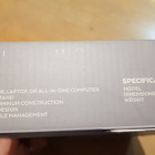 Satechi Aluminum Slim Monitor Stand -monitoritaso, hopea - pikkukuva 3