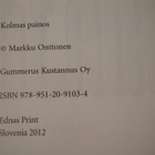 MARKKU ONTTONEN: JÄÄKÄRIKIRJA - pikkukuva 2